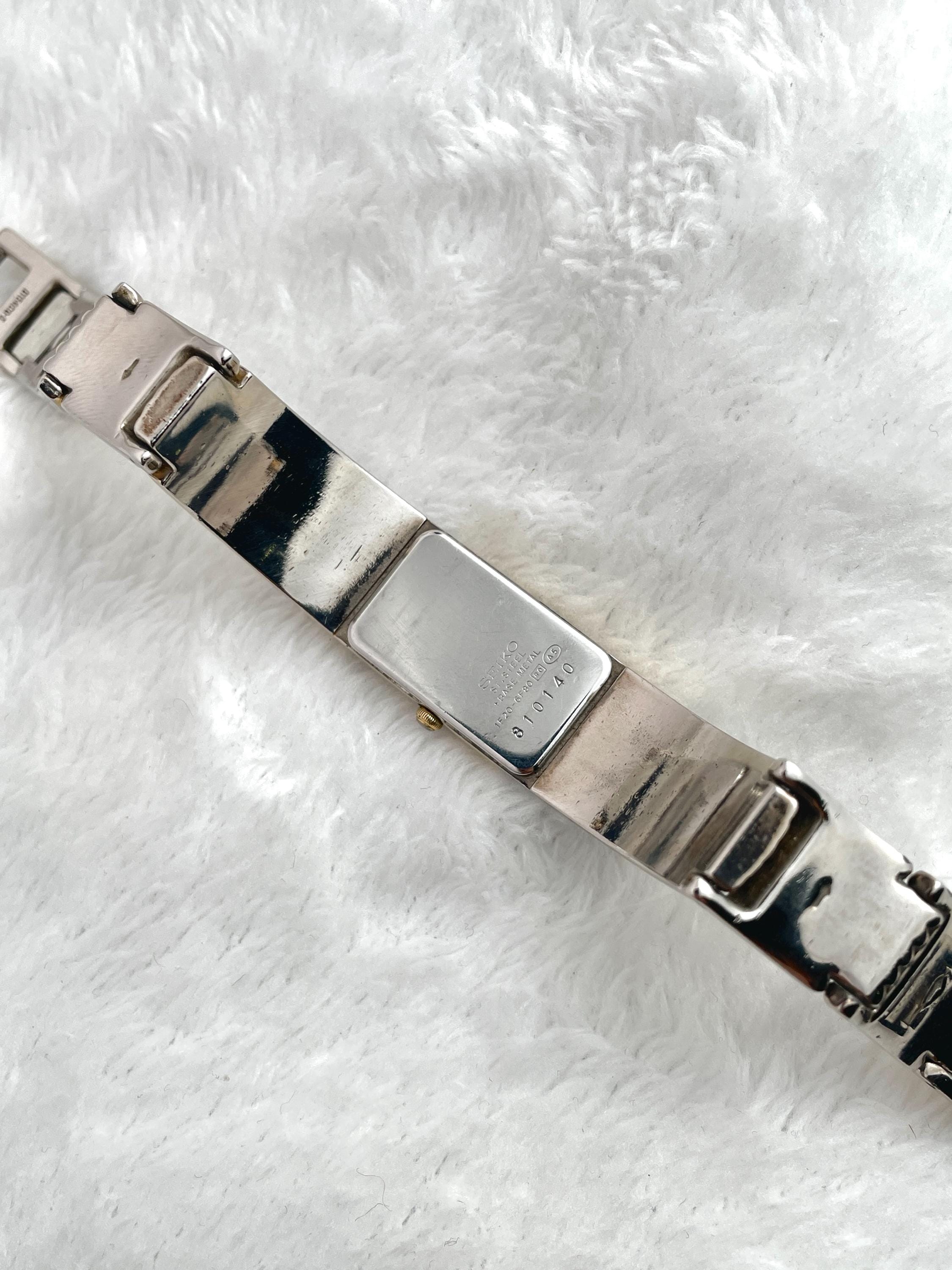 Rare Seiko Two-tone Semi Bangle Watch Two-tone 1F20-6F20
