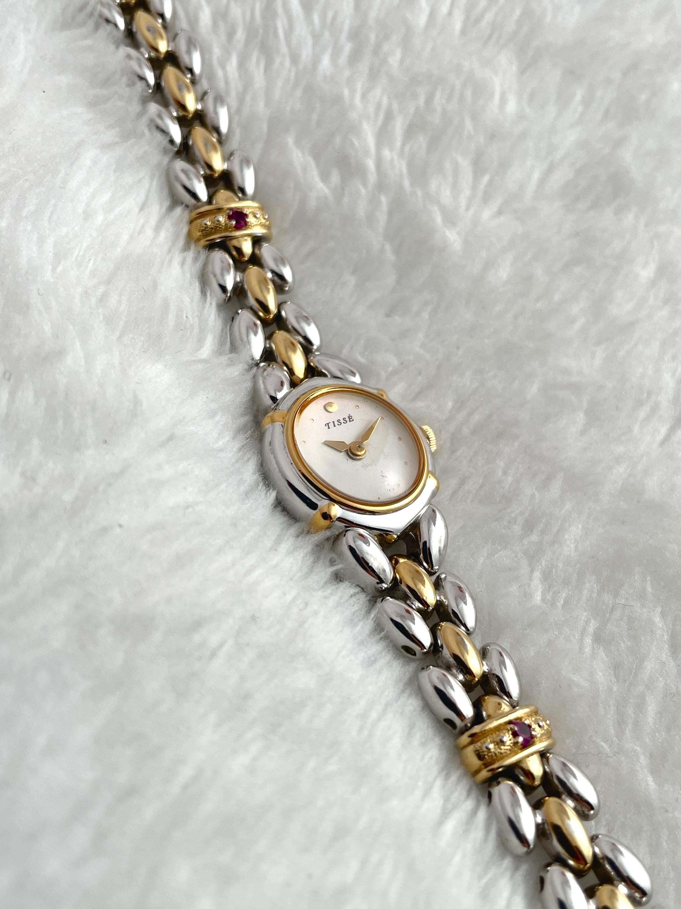90's Seiko Tisse Rubies Two-tone
