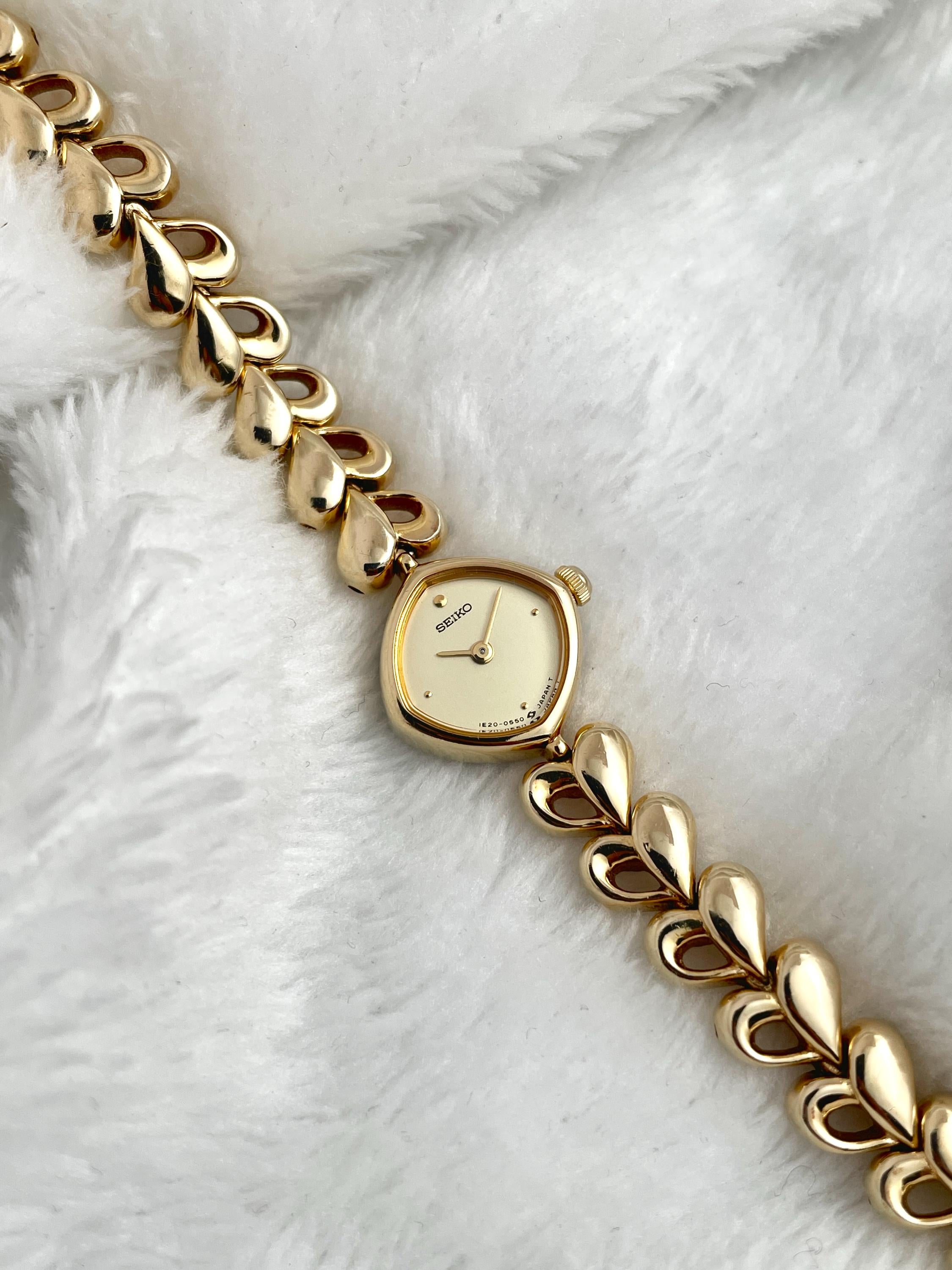 Seiko Gold Cusion Heart Bracelet